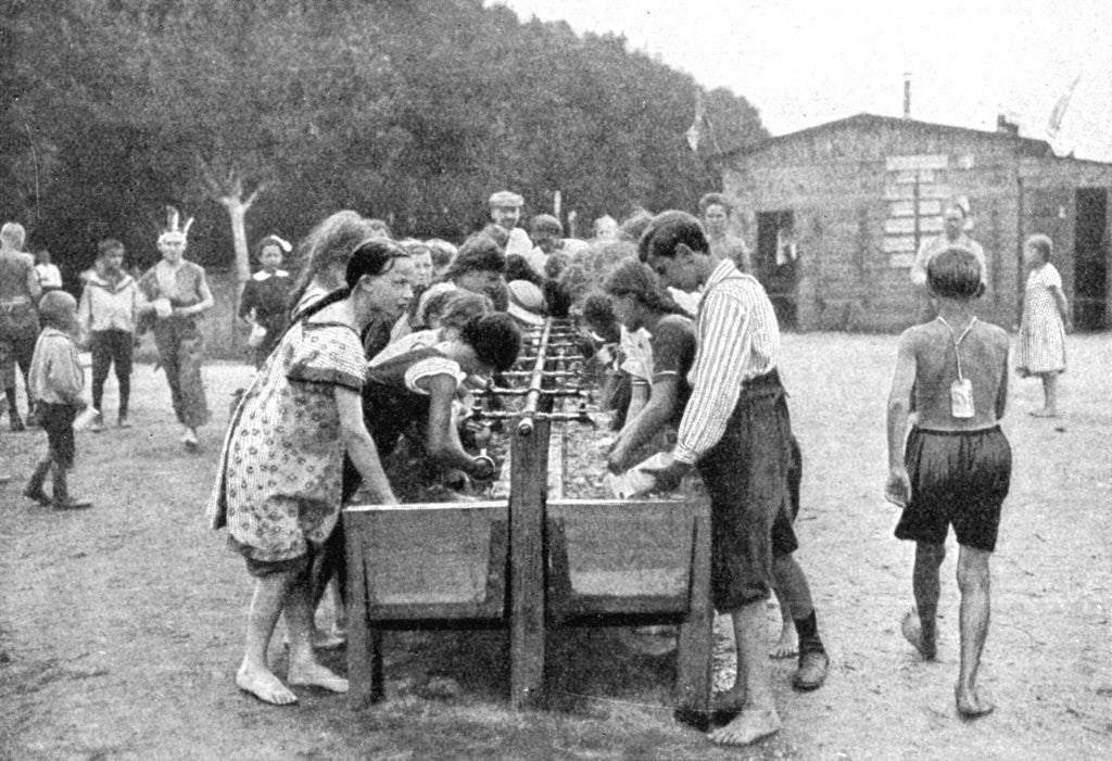 Detail of Washing-up at a juvenile summer holiday camp, Germany by Otto Haeckel