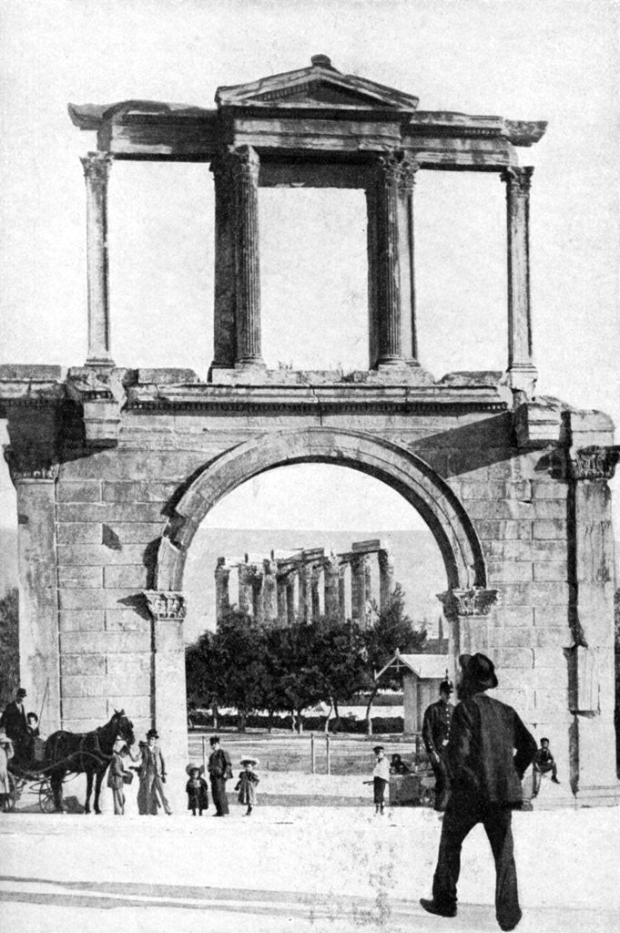 Detail of The Temple of Zeus, Olympia, Greece by Keystone View Company