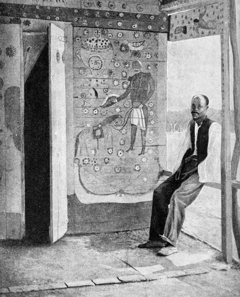 Detail of On the threshold of a voodoo temple, Haiti by Anonymous