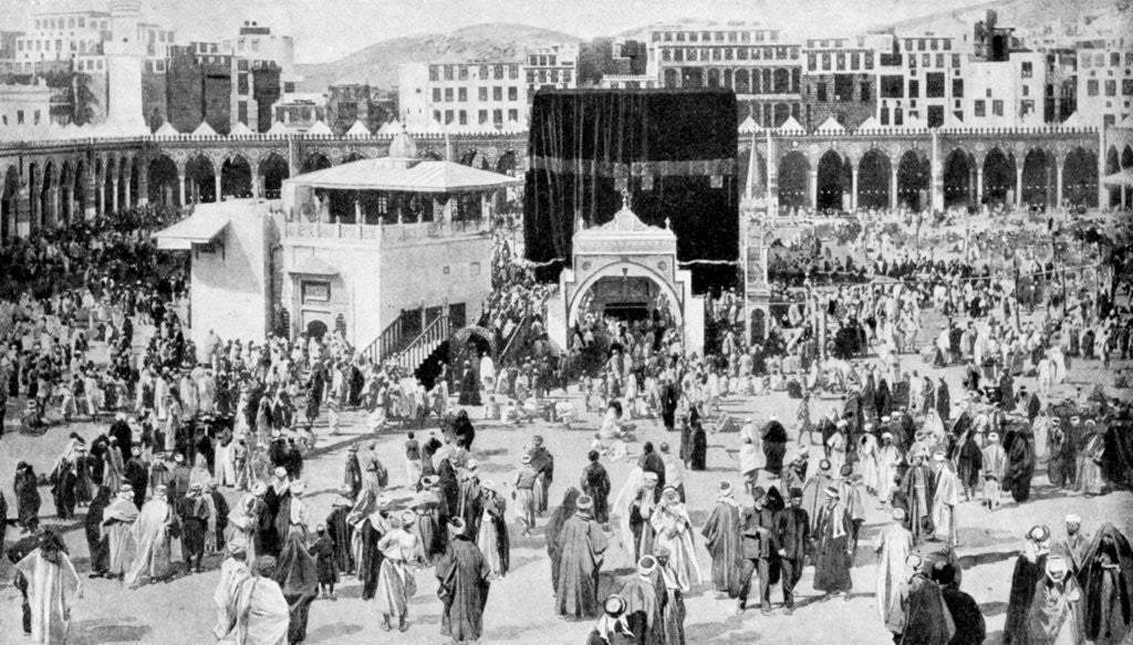 Detail of Mecca's great mosque, Mecca, Saudi Arabia by Anonymous