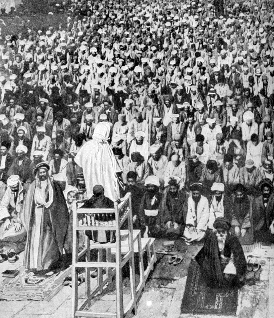 Detail of Pious Moslems gathered at the 'Durbar of God', Mecca, Saudi Arabia by Anonymous