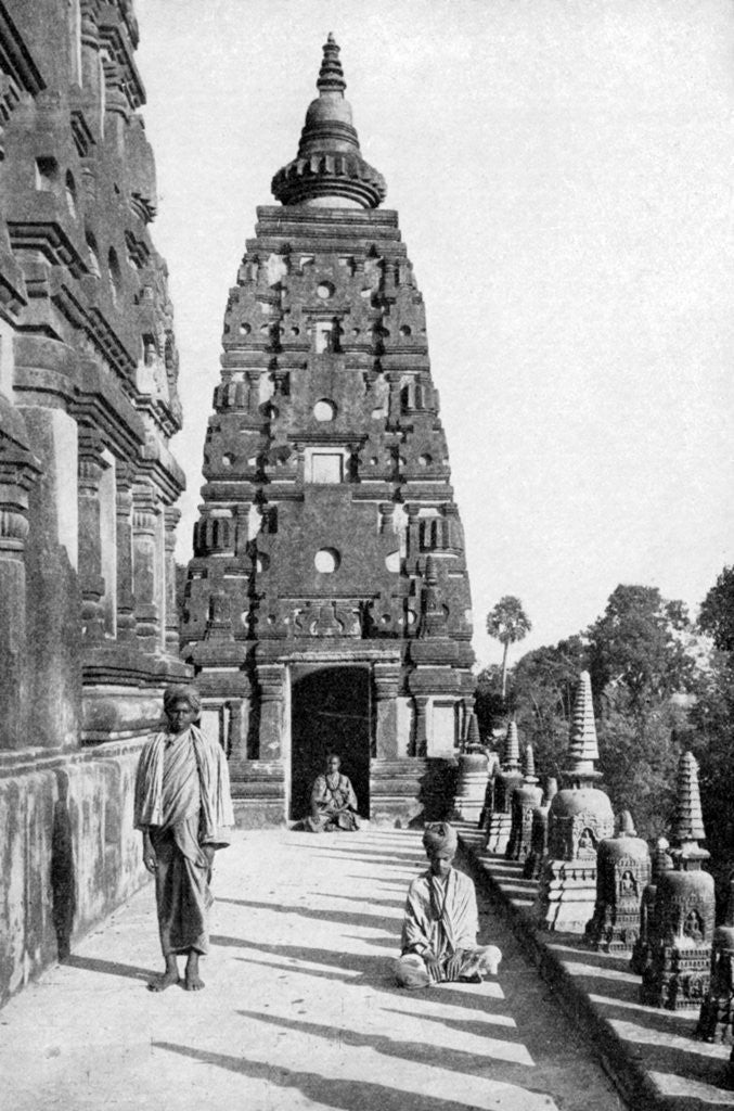 Detail of Buddh Gaya, Buddha's holiest place, India by Deaville Walker