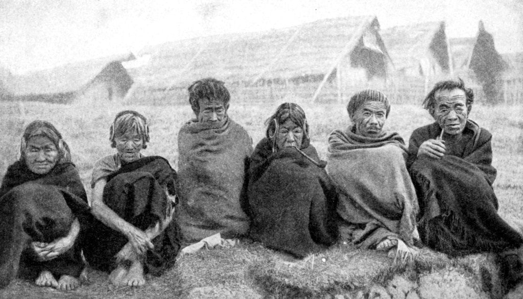 Detail of Elderly Naga, Assam, India by D Macintyre