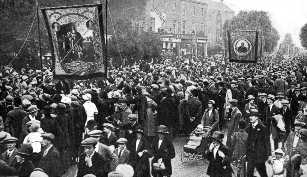 Detail of Annual procession of the Orangemen, Belfast, Northern Ireland by J Johnson