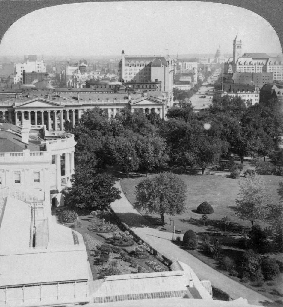 Detail of Washington DC., USA by Underwood & Underwood
