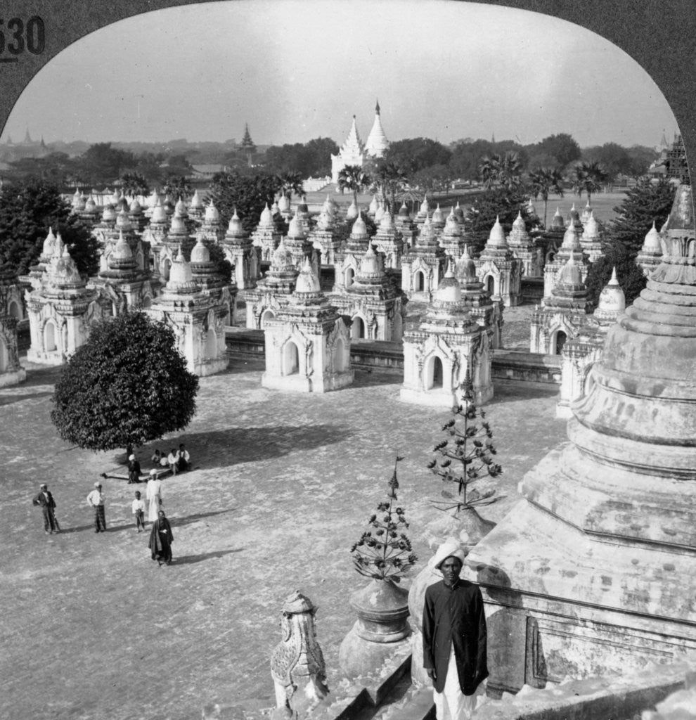 Detail of The north section of the '450 Pagodas', Mandalay, Burma (Myanmar) by Anonymous