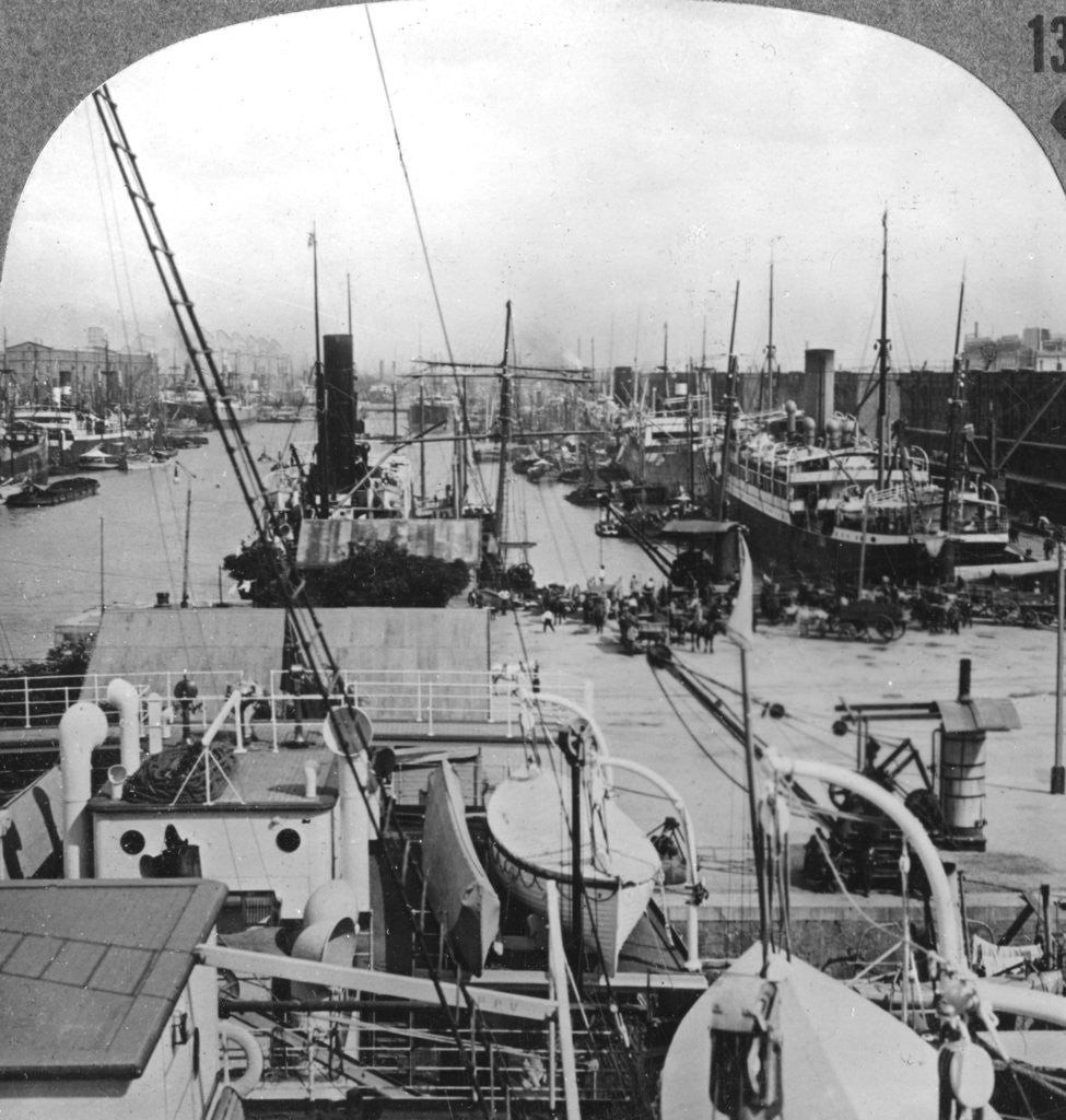 Detail of Buenos Aires docks, Argentina by Anonymous