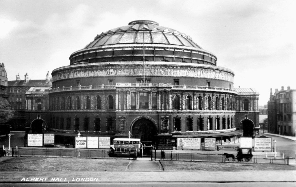 Detail of The Royal Albert Hall, Kensington, London by Anonymous