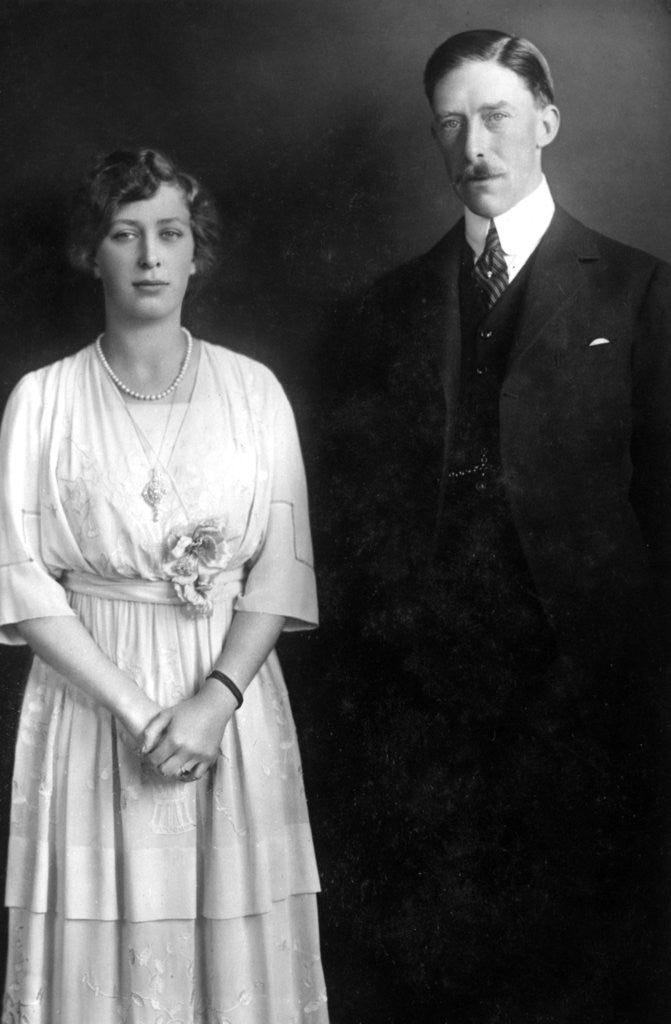 Detail of Princess Mary (1897-1965) and Viscount Lascelles by Anonymous
