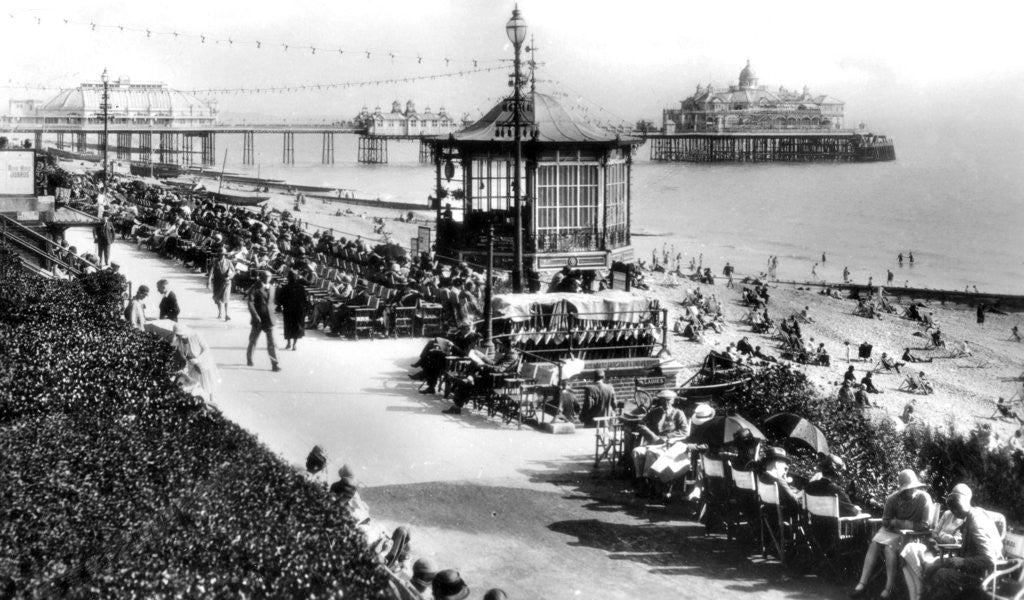 Detail of The bandstand and pier, Eastbourne, East Sussex by E Dennis