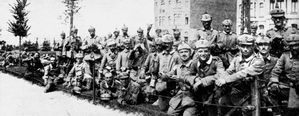 Detail of German Imperial Guard in Brussels, First World War by Anonymous