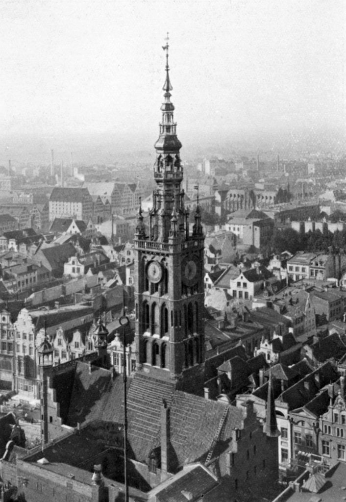 Detail of Marienkirche Church steeple, Germany by Anonymous