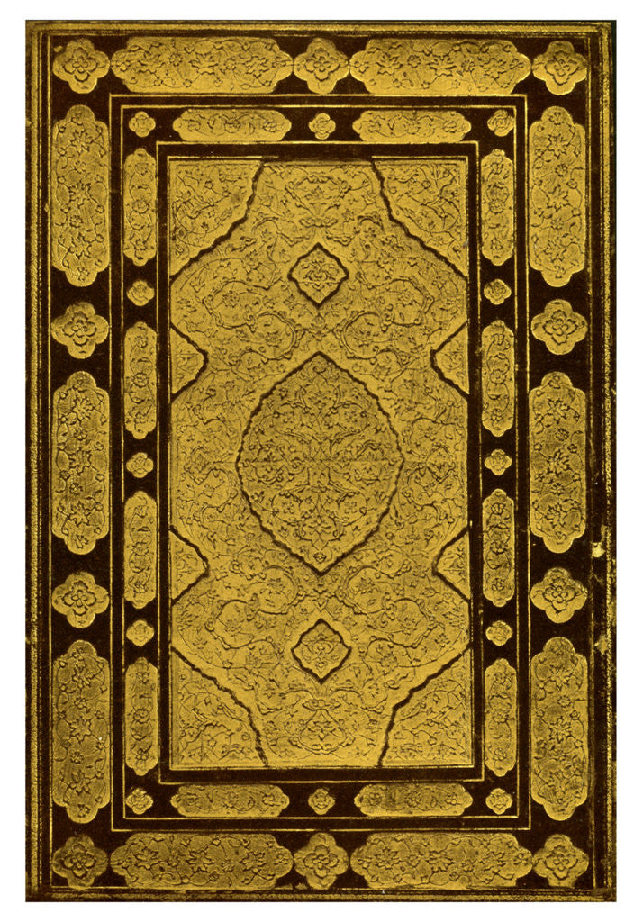 Detail of Embossed binding of Jami's 'Khansa, Five Poems' by Anonymous