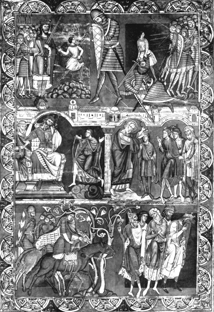 Detail of Leaf from a Bible. Winchester by Anonymous