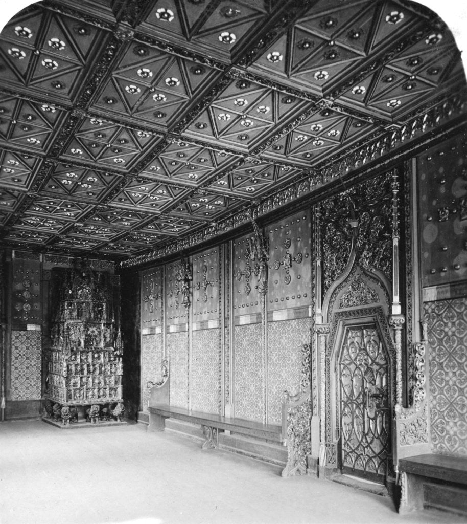 Detail of Prince's Chamber, Salzburg Fortress, Austria by Wurthle & Sons