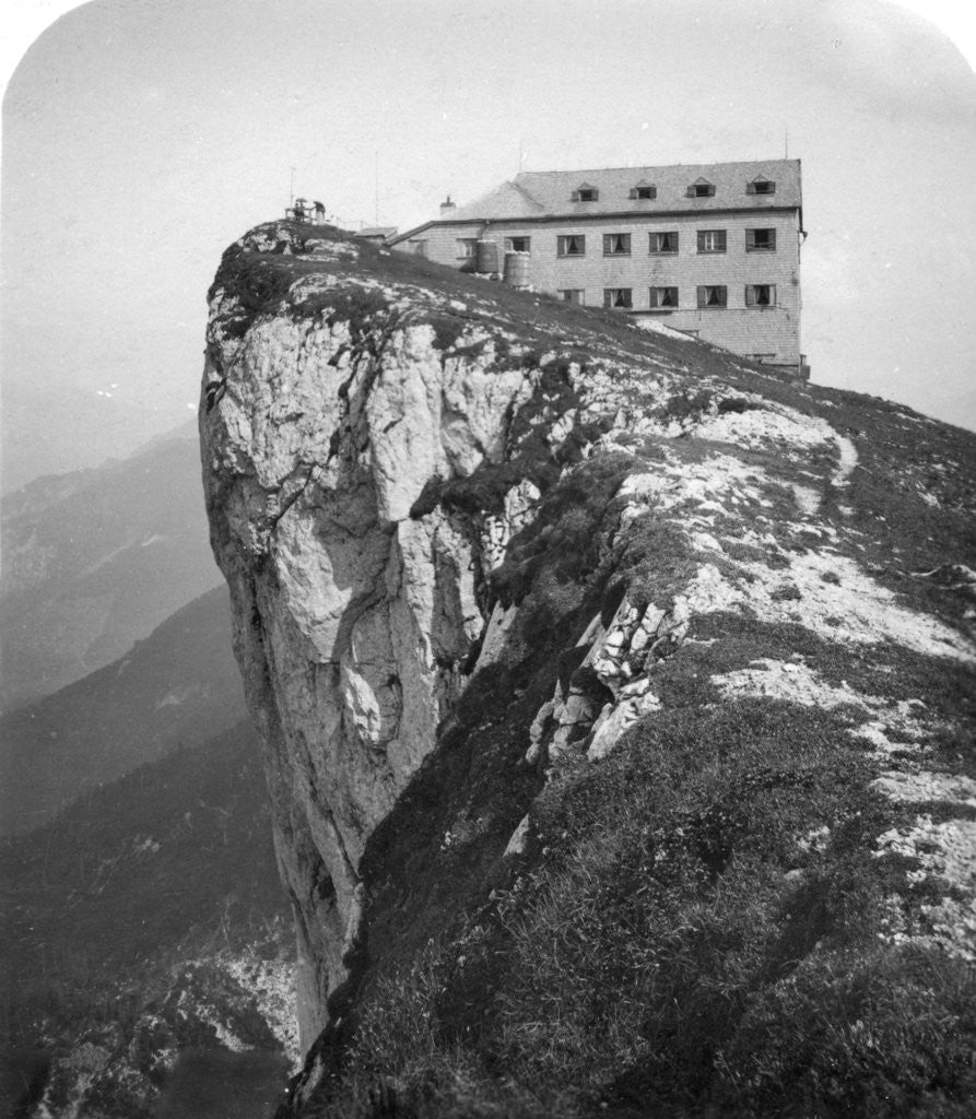 Detail of Hotel on the top of Mount Schafberg, Salzkammergut, Austria by Wurthle & Sons