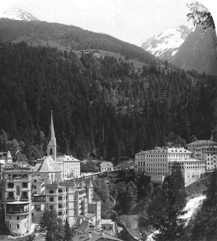 Detail of Schwarzenberg, Badgastein, Austria by Wurthle & Sons