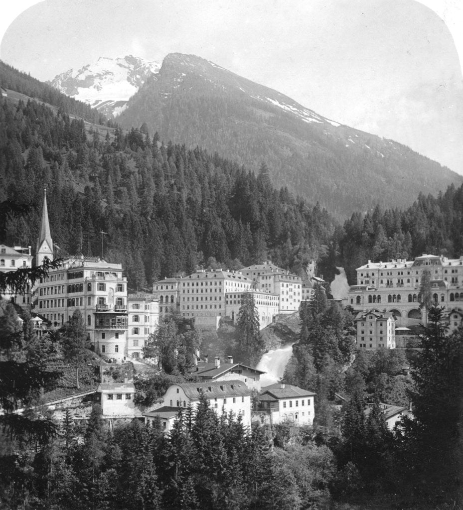 Detail of Schwarzenberg, Badgastein, Austria by Wurthle & Sons