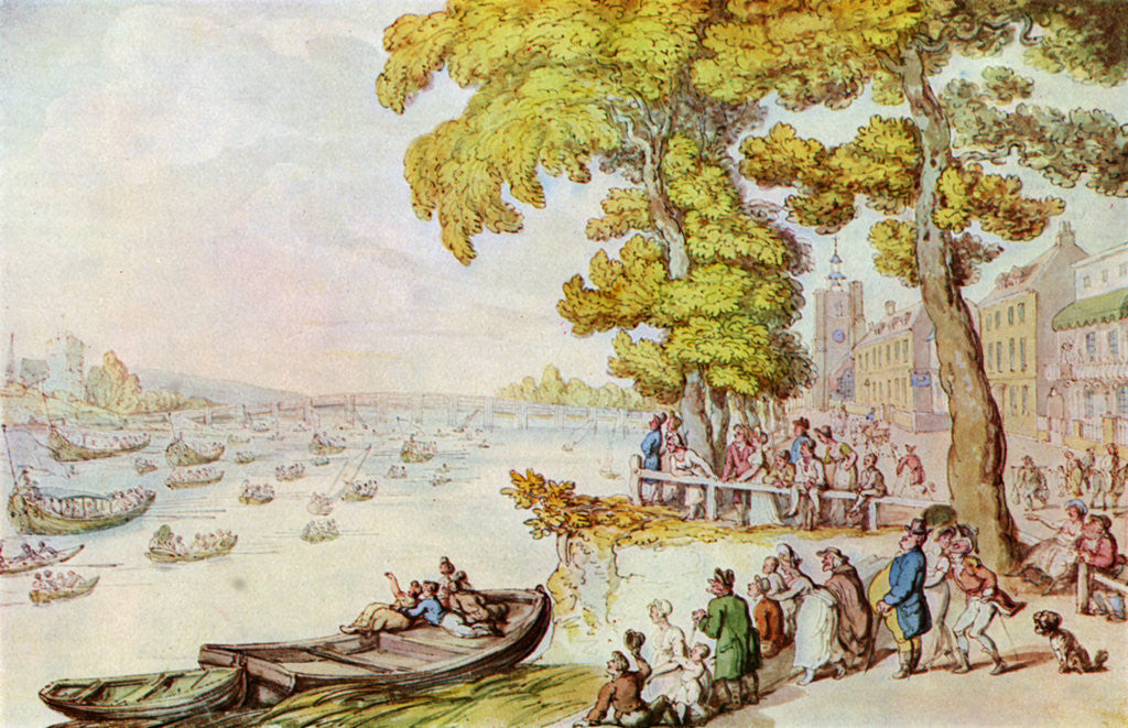 Detail of The Chelsea Mall by Thomas Rowlandson