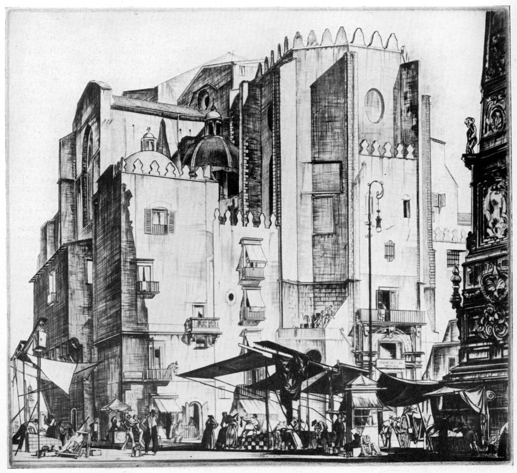 Detail of Fishmarket, Naples by G Wedgwood