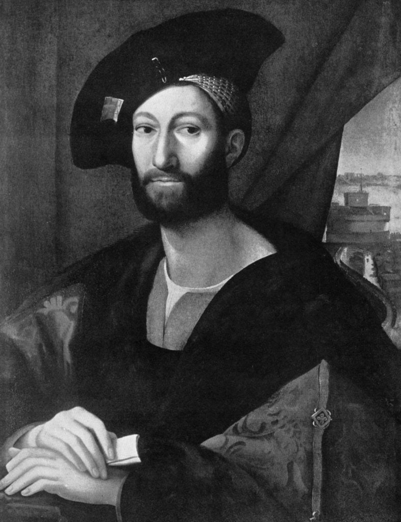 Detail of 'Giuliano de' Medici' by Raphael