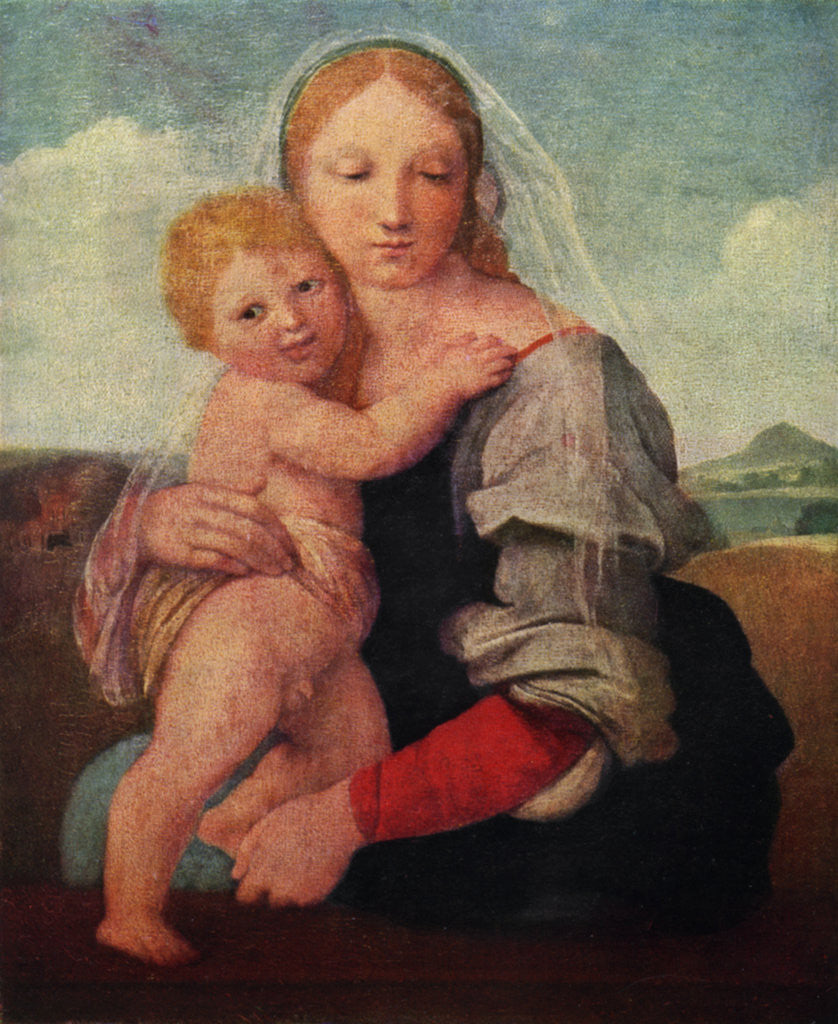 Detail of The Mackintosh Madonna by Raphael