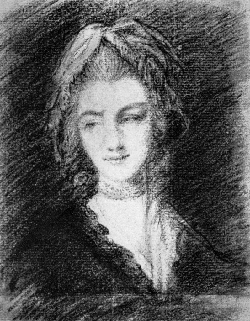 Detail of Queen Charlotte by Thomas Gainsborough