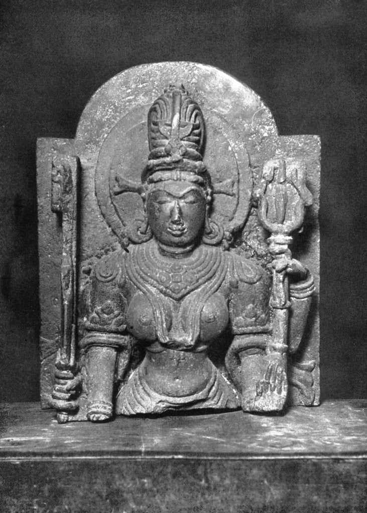 Detail of Devi sculpture, Western India, c900 AD by Anonymous