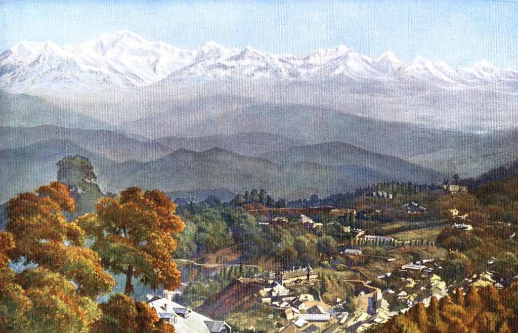Detail of The snows from Jalapahar, Darjeeling, India by Anonymous