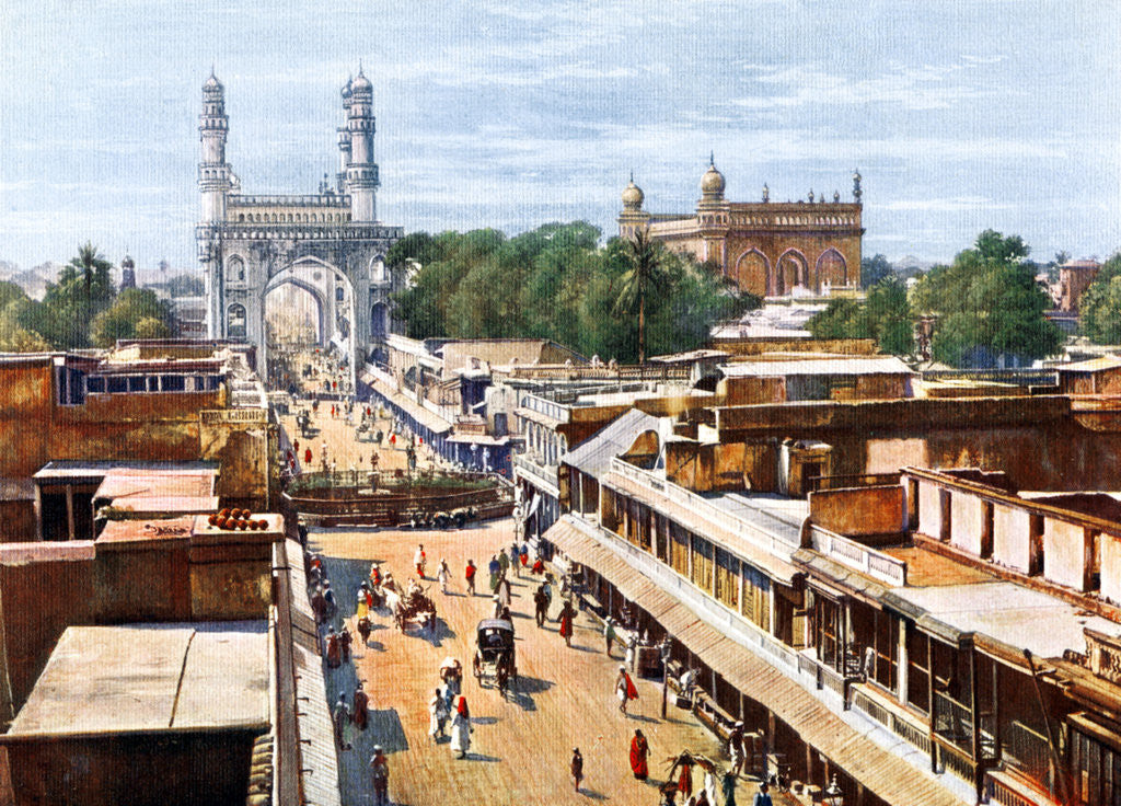 Detail of Principal Entrance Street, Hyderabad, India by Anonymous