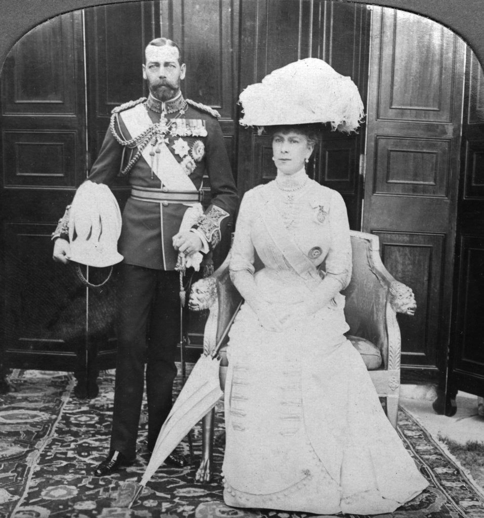 Detail of King George V (1865-1935) and Queen Mary (1867-1953) by HD Girdwood