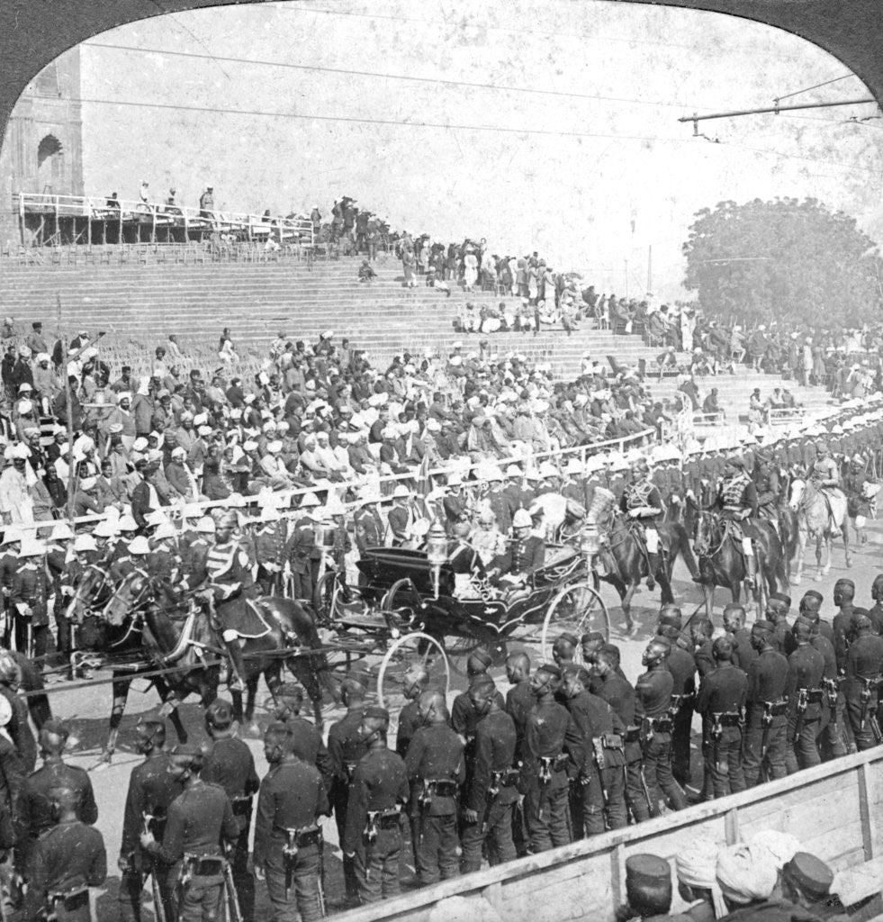 Detail of Procession of the Maharajahs, Delhi, India by HD Girdwood