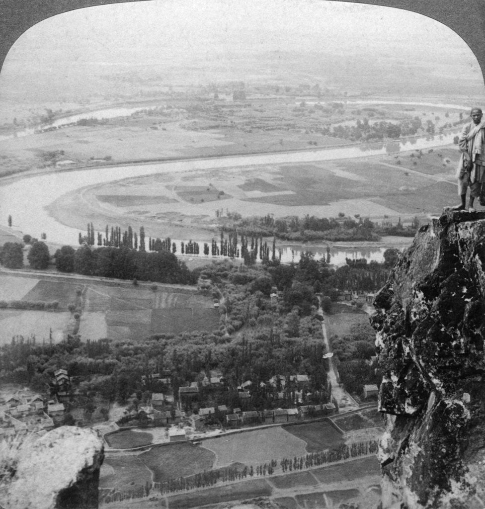 Detail of The Vale of Cashmere (Kashmir), India by Underwood & Underwood