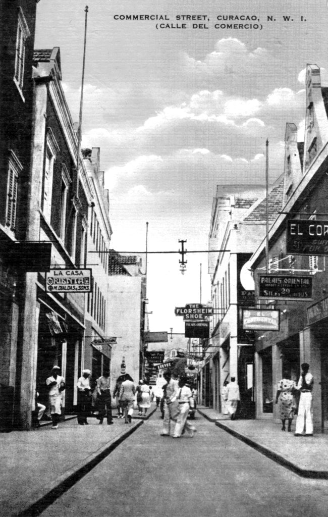 Detail of Commercial Street, Curacao, Netherlands Antilles by Anonymous