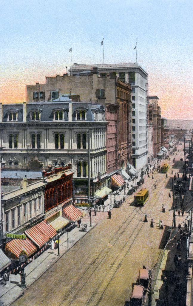 Detail of Looking north along Third Street, Portland, Oregon, USA by Anonymous