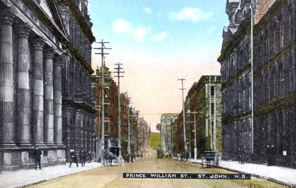 Detail of Prince William Street, Saint John, New Brunswick, Canada by Anonymous