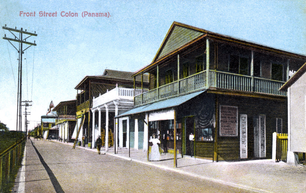 Detail of Front Street, Colon, Panama by Anonymous