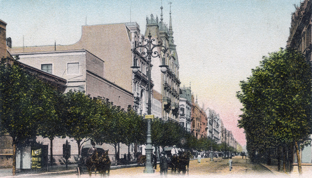 Detail of Avenida de Mayo, Buenos Aires, Argentina by Anonymous