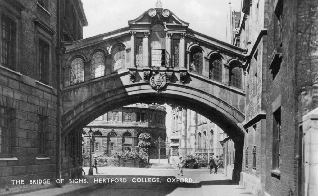 Detail of The Bridge of Sighs, Hertford College, Oxford University, Oxford by Anonymous