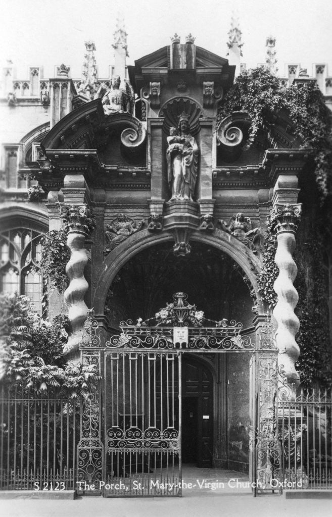 Detail of The porch of St Mary the Virgin Church, Oxford, Oxfordshire by Anonymous