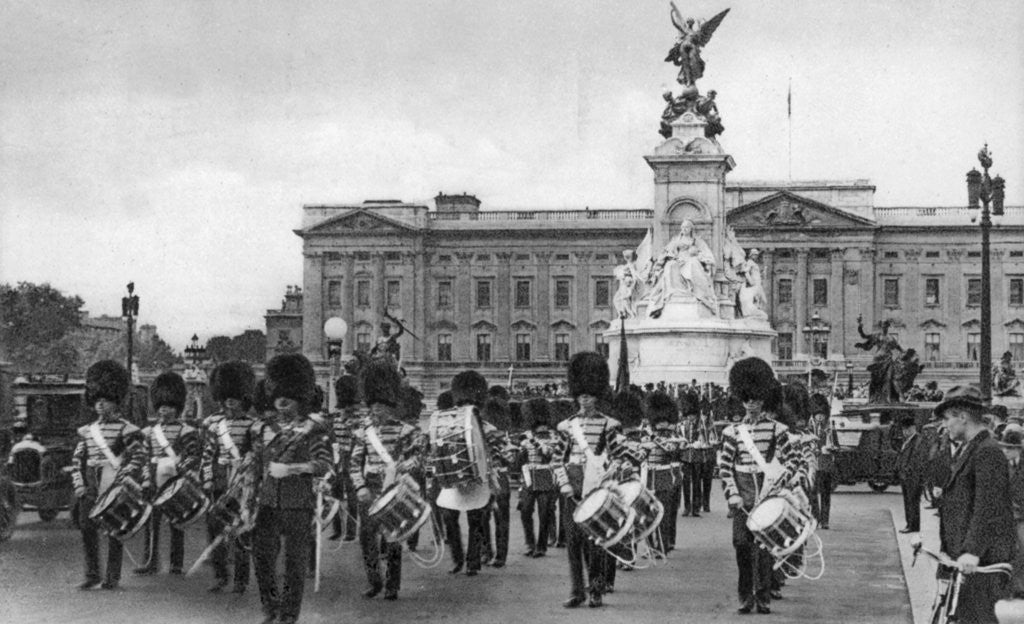 Detail of Guards in The Mall, London by Anonymous