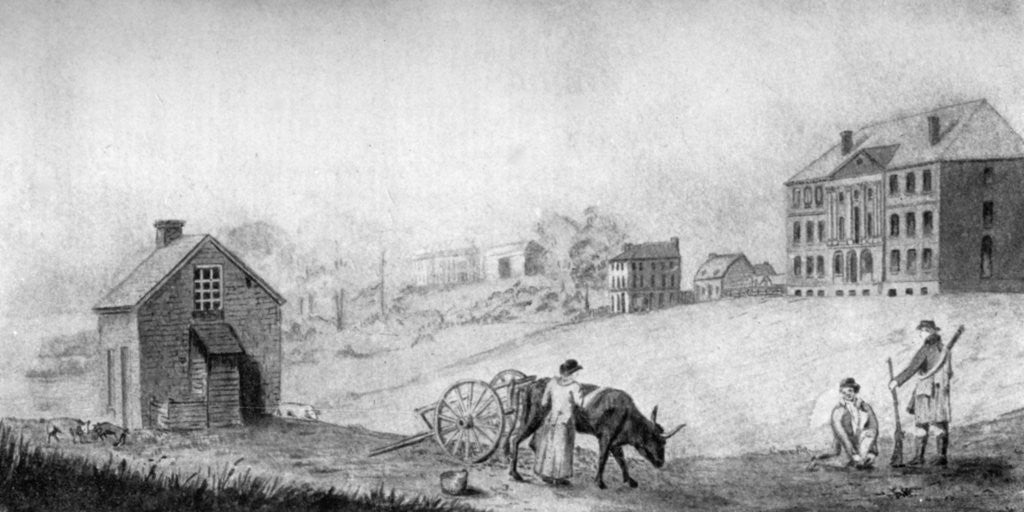 Detail of The president's house, USA by Anonymous