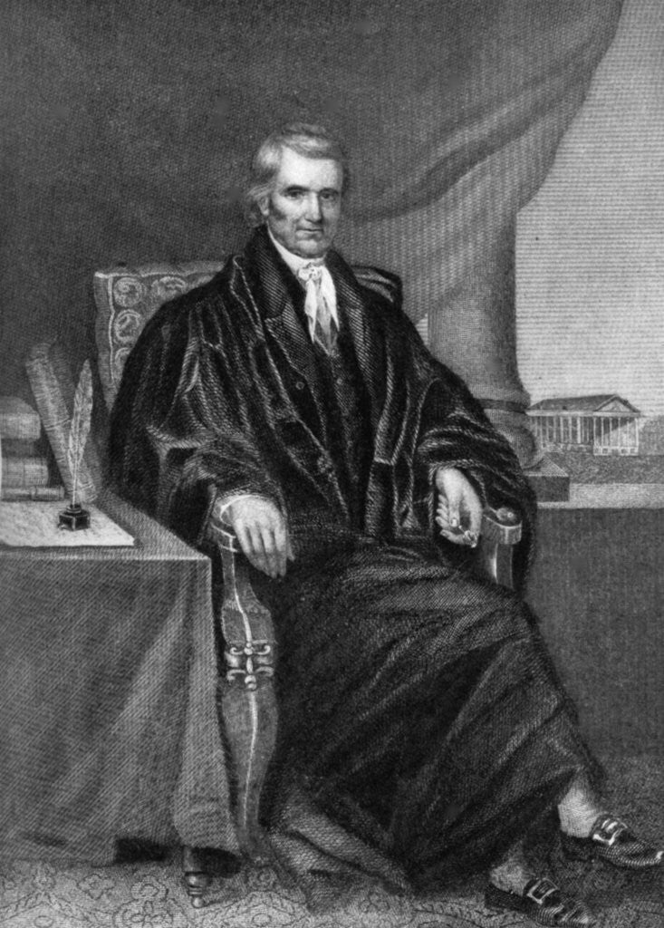 Detail of John Marshall (1755-1835), American statesman and jurist by Anonymous