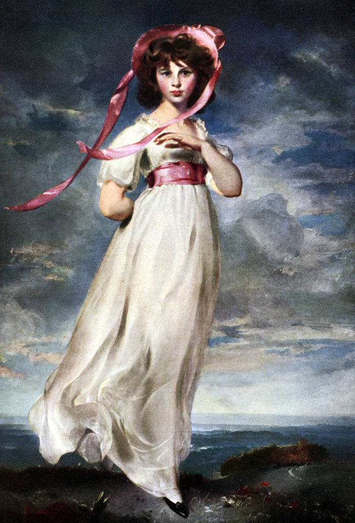 Detail of Sarah Barrett Moulin ('Pinkie') by Thomas Lawrence