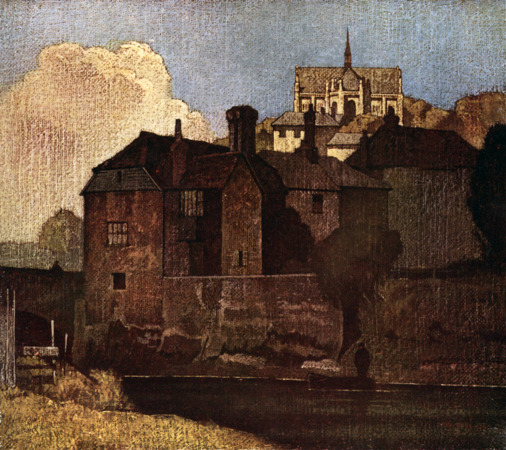 Detail of Arundel, West Sussex by Bertram Nicholls