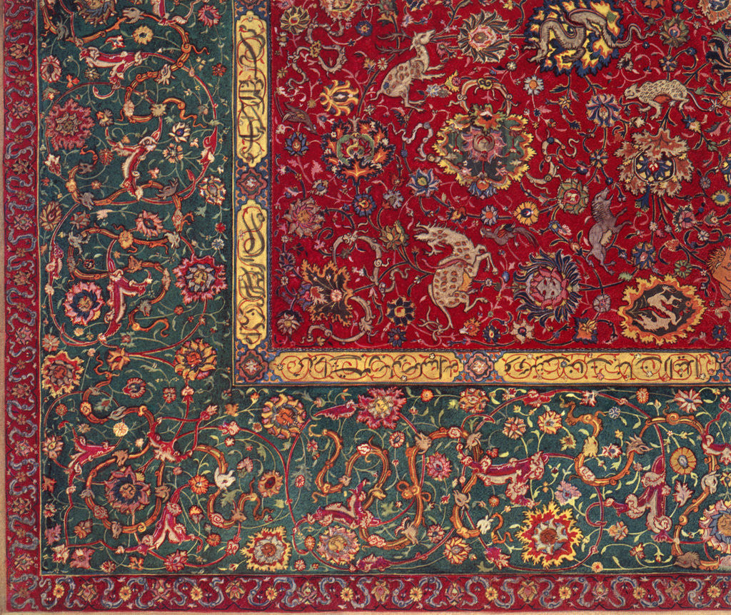 Detail of Persian carpet by Anonymous