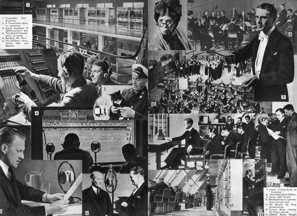 Detail of A visit to the BBC by Anonymous