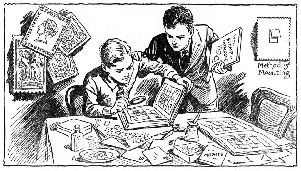 Detail of The joys of stamp collecting by Anonymous