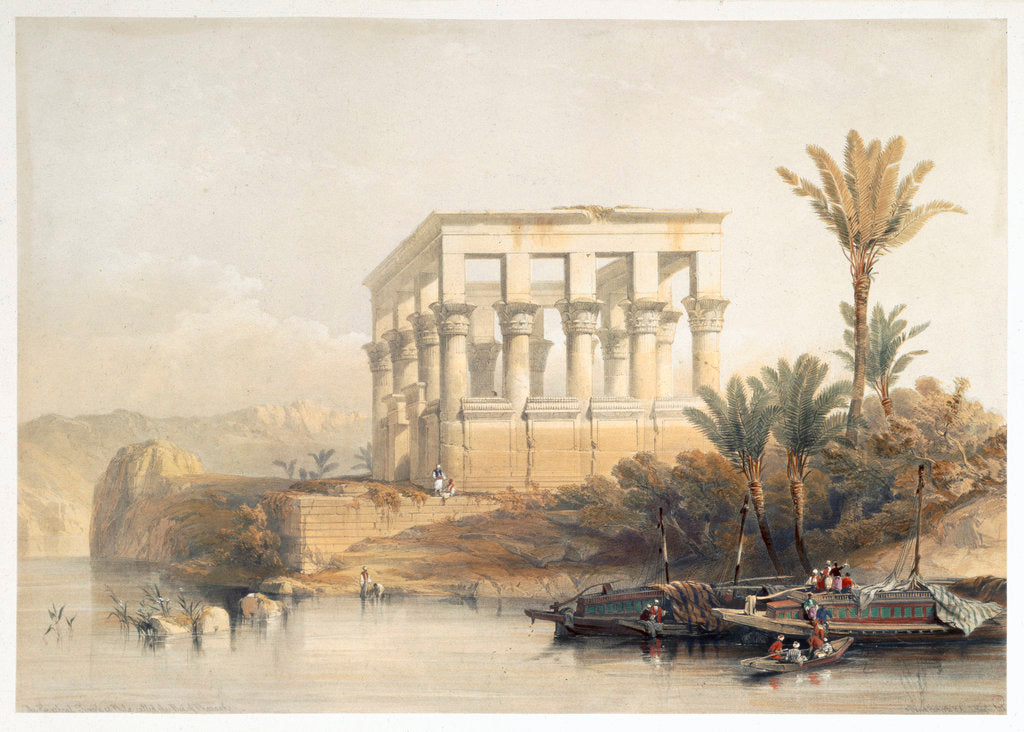 Detail of The Hypaethral Temple at Philae by David Roberts