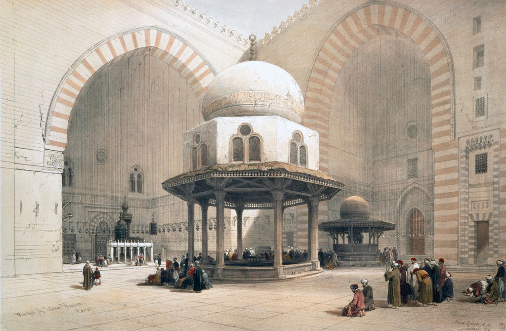 Detail of Interior of the Mosque of the Sultan al-Ghuri by David Roberts
